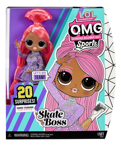 Lol Surprise Omg Sports Fashion Doll Skate Boss Con 20 Sorpr