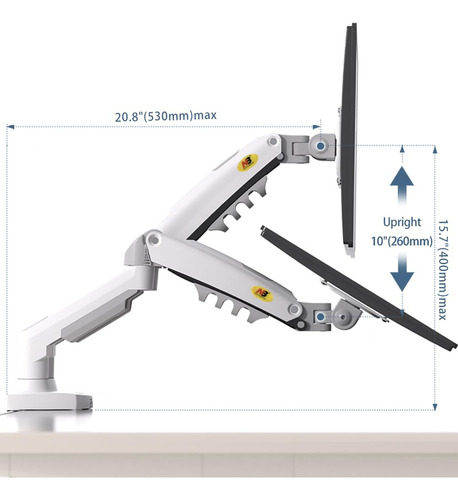 Soporte De Escritorio Para Monitor Doble Para Pantallas 17-2
