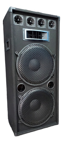 Columna Doble 15 PuLG.3500w 3 Vias Alfombrada En Negro!!!!