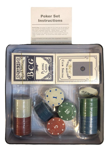 Poker Fichas Profesional Cartas Juego De Mesa Chips Naipes