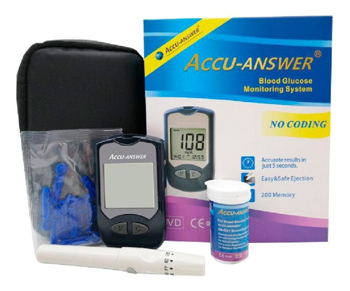 Imagen 9 de 10 de Kit Glucómetro Sinocare Tirillas+lancetas+estuche + Obsequio