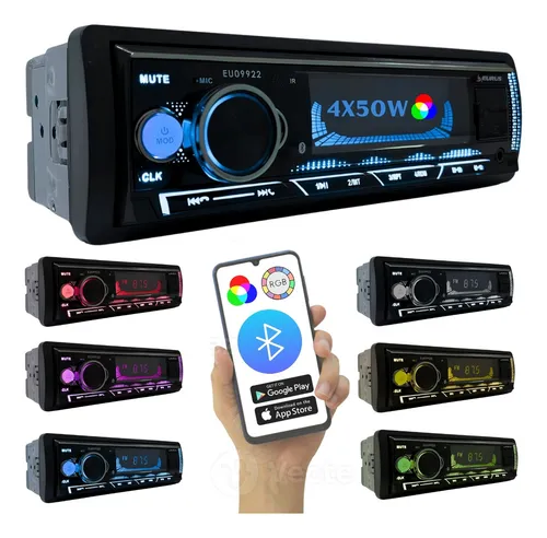 Radio som automotivo com bluetooth Eurus EU09922 lcd usb sd fm 4 ...
