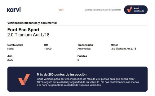 Ford Ecosport 2.0 Titanium At 2020-imolaautos
