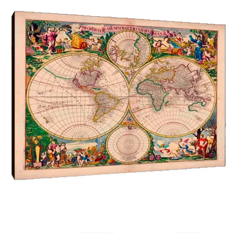 comprar Cuadros Poster Mapas Planisferio Antiguos M 20x29 (gos (2))