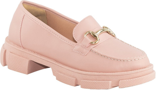 Mocassim Feminino Tratorado Plataforma Oxford Confortável