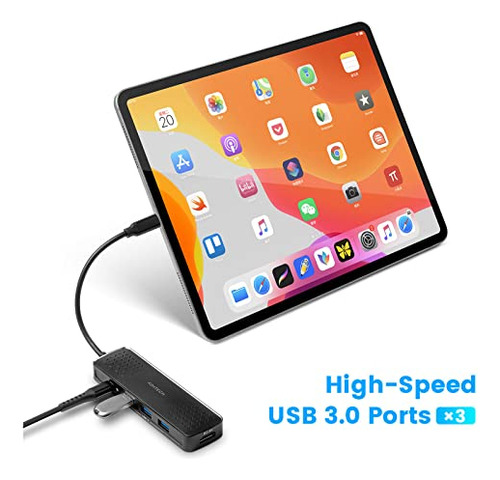 Adaptador Multipuerto Usb C Hub Rshtech 6 En 1, Adaptador Us
