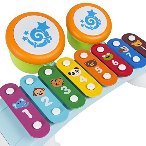 Liberty Imports Rainbow Xylophone Piano Bridge Para Niños C