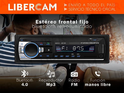 Stereo Auto Pantalla Bluetooth Mp3 Usb Fm Lcd Auto