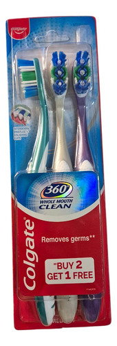 Cepillo De Diente Colgate 360° Medium 3 Unidades