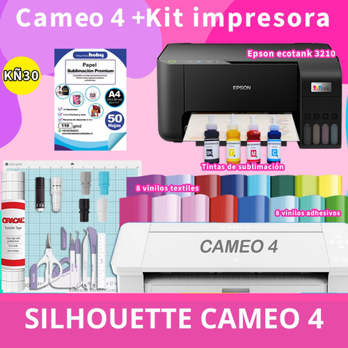 Silhouette Cameo 4  Kit De Epson Sublimacion Kñ30