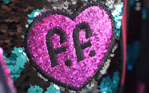 Mochila Carro Lentejuelas Corazones 33783 Cuotas