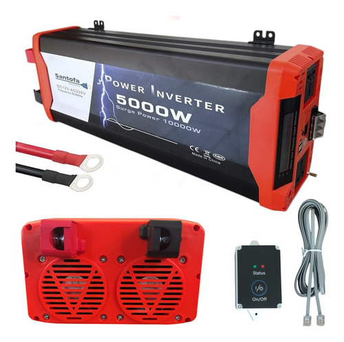 Inversor De Corriente 12va220v 5000w 2usb 2sockets Onda Pura