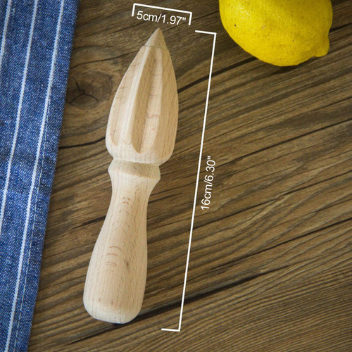 B Exprimidor De Cítricos De Madera Natural, Mini Exprimidor