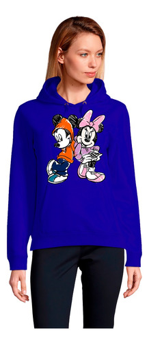 Polerón Dama/unisex Estampado Diseño Mickey Y Minnie