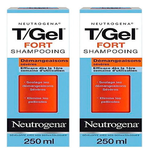 2 Shampoo Contra Caspa Y La Picazón Neutrogena T/gel 250ml