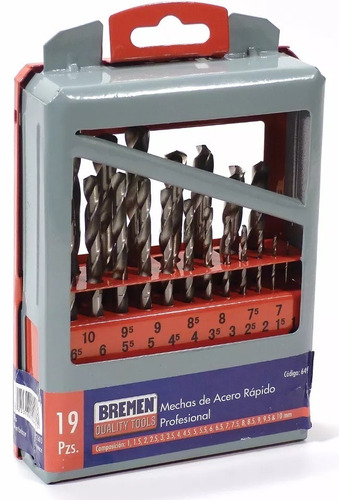 Juego Mechas Acero Rapido Bremen 25pz 1 A 13mm Francia