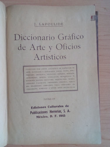 Diccionario Gráfico De Arte Y Oficio Artístico