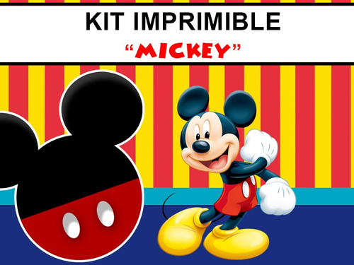 Kit Imprimible Mickey 3, Candybar, Golosinas Personalizadas