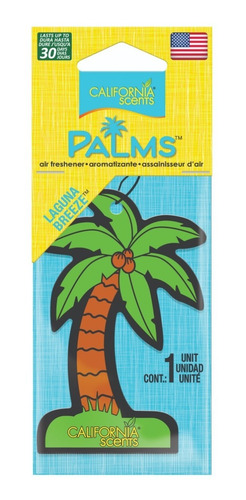 Imagen 1 de 2 de Perfume Fragancia Para Auto California -fragancia Laguna