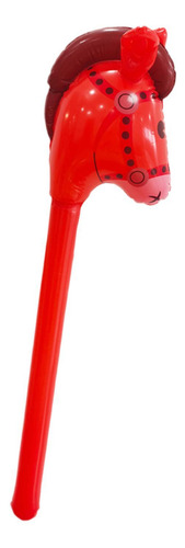 Cabeza De Caballo Inflable Cabeza De Juguete Toy Riding Rojo