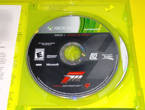 Forza Motorsport 4 Xbox 360 Con Disco De Contenido Extra (Usado)