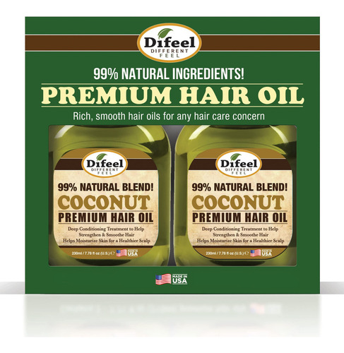 Difeel Aceite De Cabello Natural Premium - Aceite De Coco 7