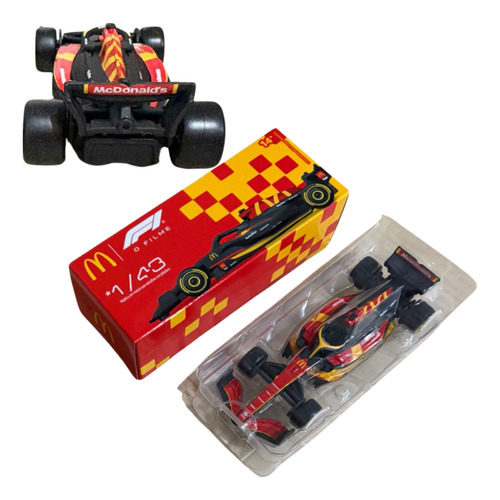 Miniatura Carro Formula 1 Mc Donalds F1 O Filme 1/43 Vermelho