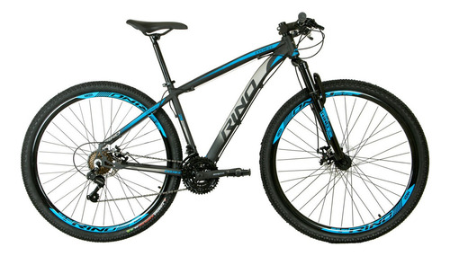 Bicicleta 29 Rino Everest Freio Hidráulico + Shimano Altus 24v Cor Preto/azul Tamanho Do Quadro 21