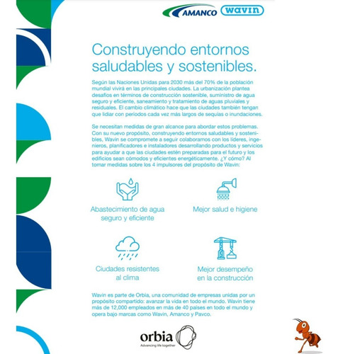 Adaptador Brida Acu Ench. 150x160 Hd° - Amanco Termoformada