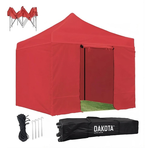 Gazebo 3x3 4 Paredes Premium Carpa Facil Armado + Bolso