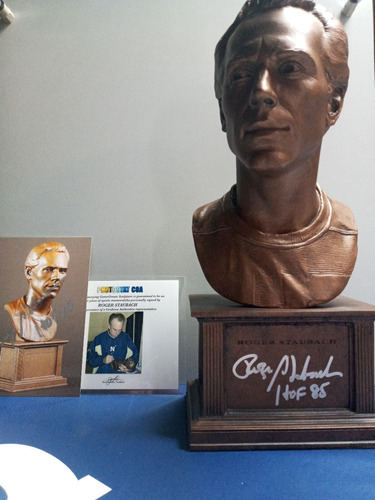 Busto De Bronce De Roger Staubach Autog De Edición Limitada