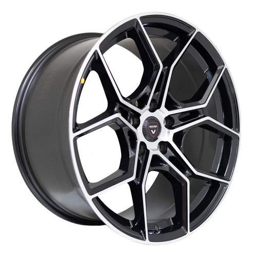 Rodas 19 Vittoria Denver 5x112 Golf Gti Fusca Passat Jetta Cor Preto Com Diamantado