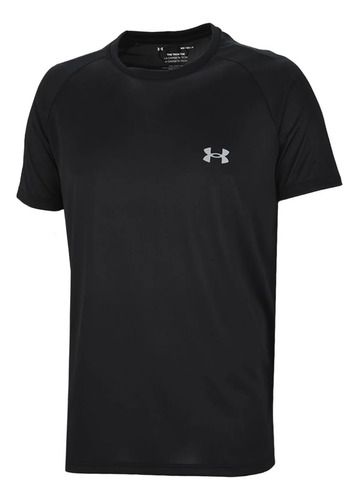 Remera Deportiva Negra Hombre Under Armour Tech Reflective