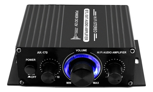Mini Amplificador Estéreo Digital Ak170, 12 V, 400 W, Color