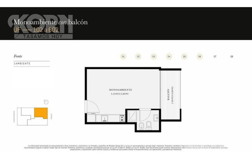 Imagen 20 de 25 de Venta Departamento De 1 Ambiente En Palermo Hollywood - En Construccion