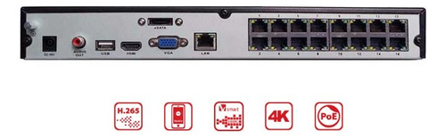 Nvr De 16 Canales 4k Marca Hikvision