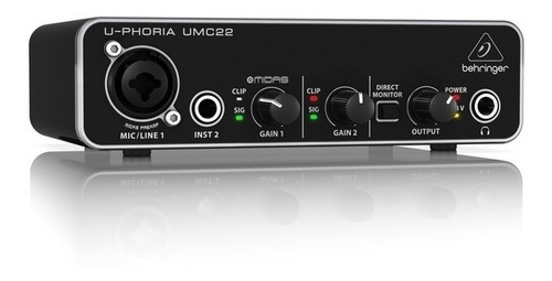 Behringer ® U-phoria Umc22 2.a Gen Interfaz De Audio 16bit