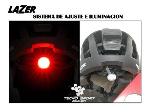 Casco Ciclismo Patinaje Lazer Elite Ajustable Con Luz