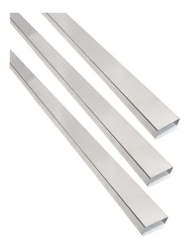 Imagen 3 de 6 de Perfil Acero Brillante Listel Guarda U X 1 M Dhinox La30
