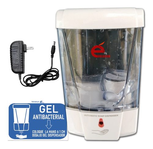 Imagen 1 de 9 de Despachador De Jabón Gel Automático 700ml Evitacontacto V11