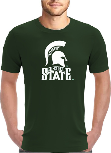 Playera Colegial Michigan State Deporte Futbol