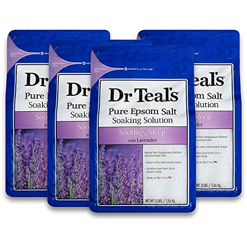 Sales De Baño Dr Teal's, Ayudan A Relajar Y Dormir, Lavanda Lavanda