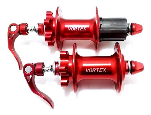 Cubo Rolamento Vermelho Vortex 32 Ou 36 Furos C/ Blocagem 