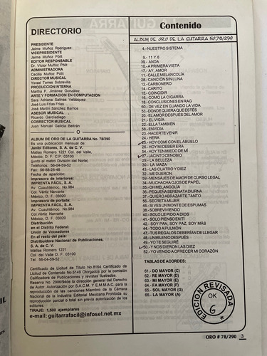 Revista Album De Oro #78 / 290 Metodo Para Tocar Guitarra (Usado)