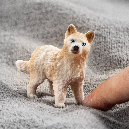 Figura De Juguete Schleich Cachorro De Lobo Ártico 5 Cm