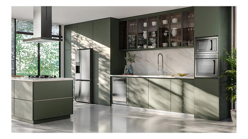 Geladeira Electrolux Frost Free Inverter Home Pro iq8is Cor Prateado 110