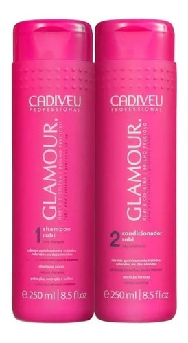 Glamour Sh. + Cond. Rubi 250ml  2 Produtos  Cadiveu 