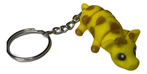 Llaveros Articulados 3d De Animalitos | Modelos Variado Amarillo Y Marron Claro