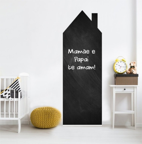 Adesivo De Parede Lousa Casinha Chalkboard Casa M3 Quarto 