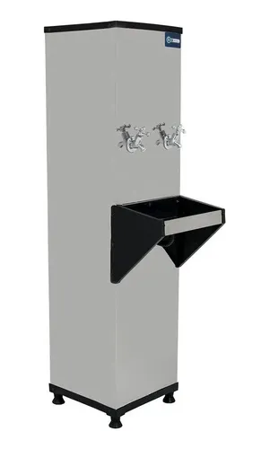 comprar Bebedouro Coluna Inox 25 Litros 2 Torneiras + Filtro Brinde
